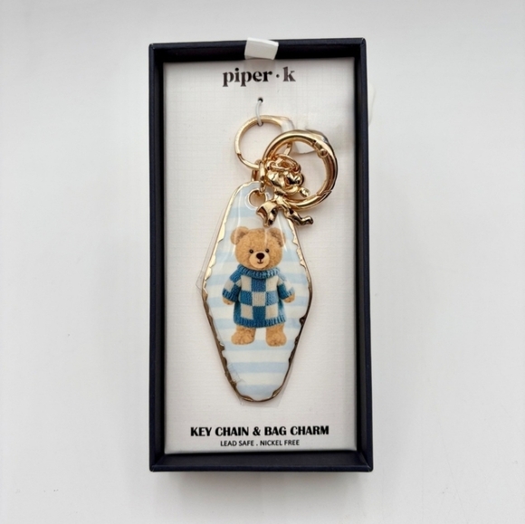 🔹️Piper K🔹️ Viral Adorable Teddy Bear Key Chain Bag Charm - Picture 5 of 5